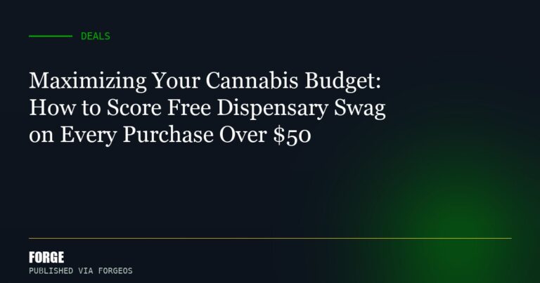 Maximizing Your Cannabis Budget: How to Score Free Dispensary Swag on Every Purchase Over $50