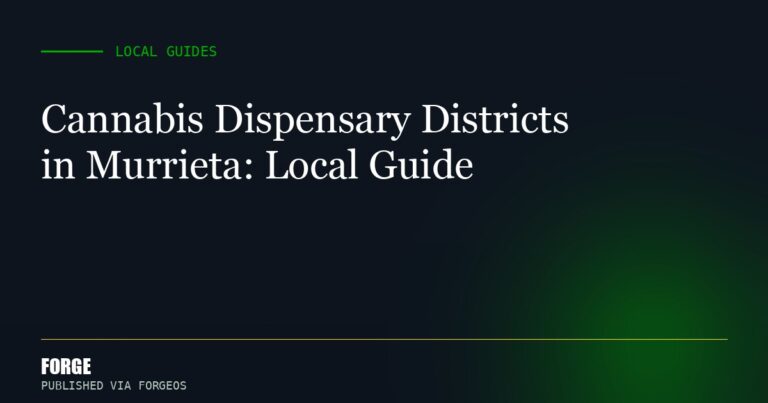 Cannabis Dispensary Districts in Murrieta: Local Guide